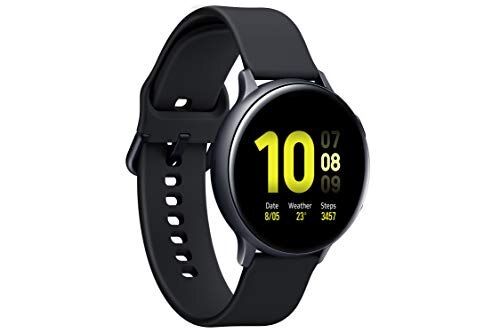 Samsung Galaxy Watch Active 2 (Bluetooth, 44 Mm) - Black, Aluminium Dial, Silicon Straps